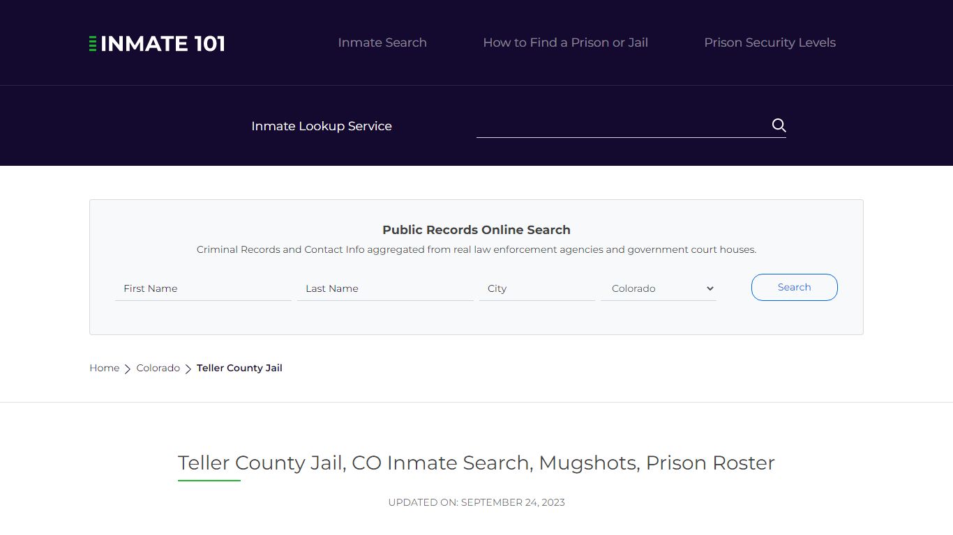 Teller County Jail, CO Inmate Search, Mugshots, Prison Roster
